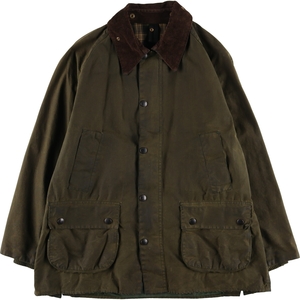 古着 90年代 バブアー Barbour BEDALE ビデイル 旧3ワラント ワックスコットン オイルドジャケット 英国製 メンズL相当 /evb004455