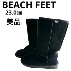 ✨美品✨BEACH FEET ビーチフィート　ムートンブーツ　ブラック23.0㎝