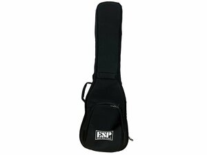 ■【極美品】ESP イーエスピー ベース用 ギグバッグ GIG BAG ギターケース 黒 ブラック ソフトケース エレキギター エレキベース用
