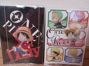 ☆新品 未使用☆ONE PIECE ワンピース ノート２種類セット ルフィー チョッパー ナミ ゾロ サンジ 等文房具 テレビアニメ マンガ 集英社