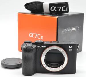 ＜極上美品！！＞　ソニー　SONY　α7C II ボディ ブラック [ILCE-7CM2 B]　※※ショット数、５２４回※※　♪あるとうれしい元箱付き♪