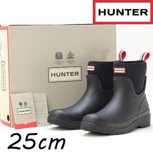 ◆HUNTER ハンター WOMEN PLAY NEOPRENE BOOT SHORT プレイ ネオプレン ショート レイン ブーツ 黒 ブラック UK6