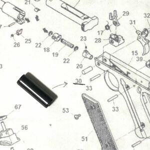 KJ ワークス 純正パーツ スターム ルガー MK1 Mk2 スレッド フロント ロックピン サイレントエボ