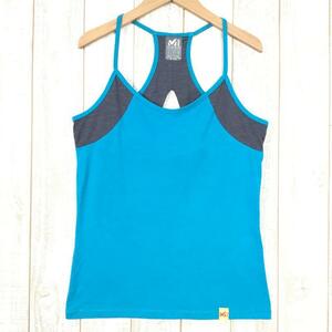 WOMENs S ミレー タンクトップ クライミングウェア ヨガウェア MILLET ブルー系