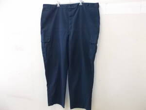 b823◆ディッキーズ カーゴパンツ◆サイズ46×32 BIGサイズ 古着USED Dickies チノカーゴパンツ ネイビー色 ウエスト実寸約114cm程 3I