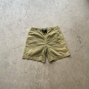 グラミチ GRAMICCI ビンテージ 90s 00s クライミングショーツ S ハーフ ショートパンツ USA古着 アウトドア カーキ ダック SHORTS オールド