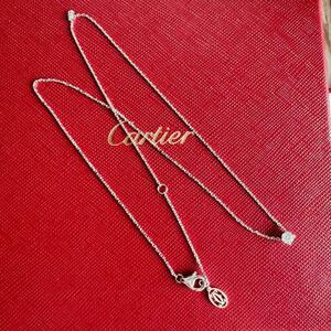 ◇カルティエ◇Cartier 1895 ダイヤ ネックレス 750 WG ホワイトゴールド 2.3g GIA No.5456340475 ブランド