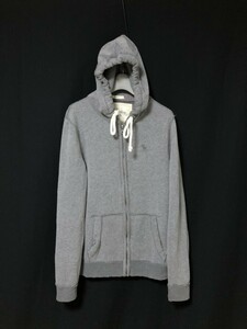 ◆Abercrombie＆Fitch アバクロンビー＆フィッチ スウェット　ジップアップパーカ M 　胸ロゴ