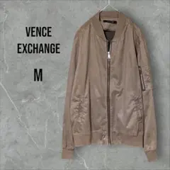 《VENCE EXCHANGE》スエード風 MA-1ブルゾン フルジップ M