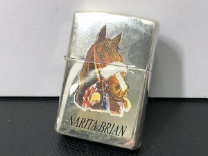 中古品　未着火　ZIPPO　ジッポー　NARITA BRAIAN　ナリタブライアン