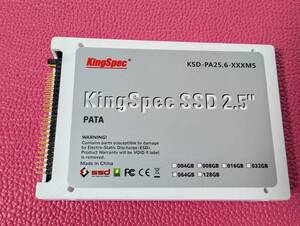  IDE PATA 44pin SSD 64GB KINGSPEC KSD-PA25.6-064MS 2.5インチ　データー消去済み