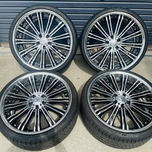 WALD Renovatio WD-R12 ヴァルド レノヴァティオ 114.3 ×5H フロント 20×9.0JJ +35 245/30R20 リヤ 20×10.0JJ +35　285/25R20 ガリ傷有