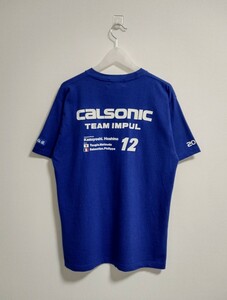CALSONIC TEAM IMPUL 青の伝説 Tシャツ　Lサイズ　星野一義　カルソニック インパル 1