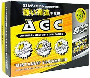 レザックス(LEZAX) AGC ゴルフボール 1ダース(12個入り) ネオンイエロー AGBA-3761