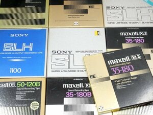 10号オープンリールテープ 録音済みテープ SONY maxell 10本 まとめ売りセット ■24960