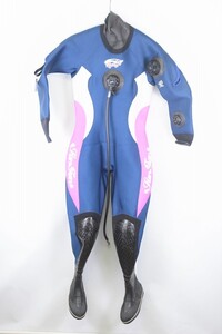 Sunfan サンファン 5mm レディース ドライスーツ（152cm/48kg/ブーツ23cm)［Dsuit-220618SA］