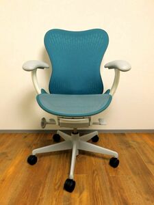 HermanMiller ハーマンミラー Mirra2 ミラ2チェア ダークターコイズ オフィスチェア 直接引取歓迎 ｇｔｔ2406002