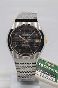 【TECHNOS】バークレー T5I1066 AUTOMATIC SWISS MADE 未使用時計 時計店在庫品 当時値札付き 51,800円 24.11.16 