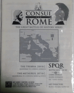 ＧMT/CONSUL FOR ROME/SPQR BATTLE MODULE III/THE GREAT BATTLES OF HISTORY SERIES/新品/日本語訳無し