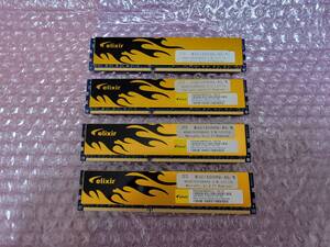 elixir CFD DDR3 PC3-12800U デスクトップ用メモリ 4GBx4 16GBセット 動作OK 