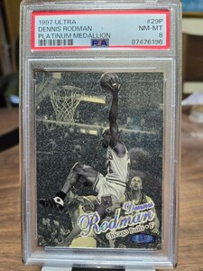 97－98 ULTRA Dennis Rodman Platinum Medallion デニス・ロッドマン　プラチナム メダリオンPSA 8