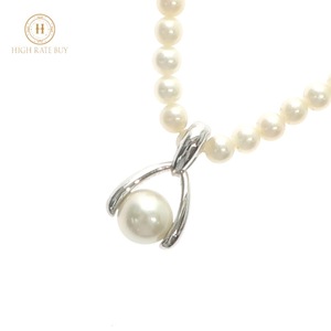 1円スタート 美品 TASAKI タサキ パール ネックレス 真珠 pearl 金具 留め具 SILVER シルバー ジュエリー アクセサリー レディース