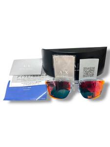 美品 ARMANI EXCHANGE アルマーニ エクスチェンジ AX サングラス Sunglasses クリアフレーム アイウエア 取扱説明書/ケース付き