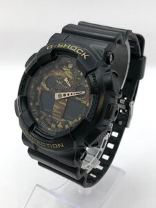 1円～/CASIO/カシオ/G-SHOCK/Gショック/GA-100CF/SHOCK RESIST/デジアナ/ブラックカラー/クォーツ/腕時計/ジャンク/S087