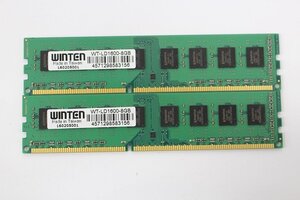 WINTEN WT-LD1600-8GB DDR3 1600 8GB×2枚セット 16GB メモリ☆