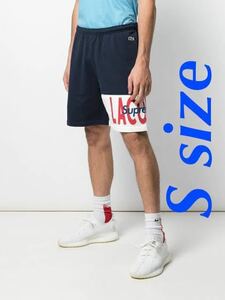 新品! supreme LACOSTE Logo Panel Sweatshort S/ シュプリーム ラコステ ショートパンツ ハーフパンツ スウェット コラボ