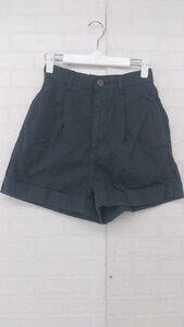 ◇ ●未使用● ◎ MOUSSY マウジー タグ付 ロールアップ カジュアル ショート パンツ サイズ0 ネイビー レディース P