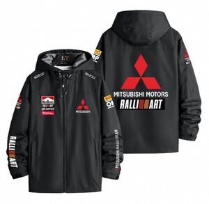 MITSUBISHI MOTORS RALLI ART フード付き ウィンンドブレーカパーカー S〜4XL/カラー選択可