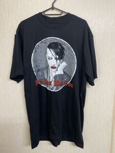 希少　マリリンマンソン　Tシャツ　ブラック　USA製　サイズXL MARILYN MANSON Tシャツ　バンドTシャツ