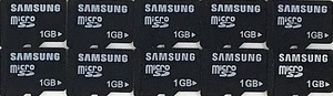 F0327 microSDカード 1GB【10枚】 送料無料・匿名配送・追跡番号あり