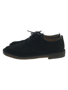 Clarks◆シューズ/UK7.5/BLK/スウェード/Desert LONDON