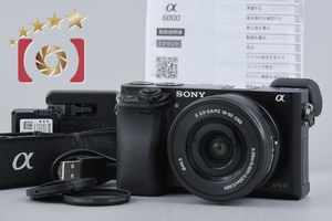 【中古】SONY ソニー α6000 ILCE-6000L ブラック パワーズームレンズキット シャッター回数僅少