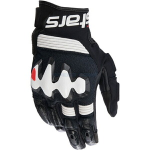 在庫あり alpinestars アルパインスターズ グローブ HALO LEATHER GLOVE カラー:BLACK WHITE(12) サイズ:L