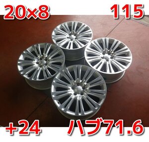 クライスラー 300C純正♪20×8J/PCD115/5H/+24/ハブ71.6♪クライスラーに！店頭受け取り歓迎♪ホイールのみ４本販売♪R509W76