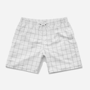 Saturdays Surf NYC Timothy Window Pane Swim Shorts White サタデーズサーフ ボードショーツ 水着 スイムウェア 海パン XLサイズ