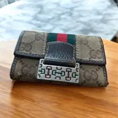 グッチ　GUCCI キーケース　GGロゴキャンバス