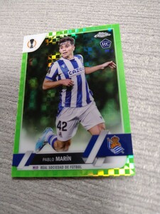 2022-23 TOPPS CHROME UEFA CHAMPIONS LEAGUE RC GREEN REFRACTOR PRIZM PABLO MARIN 147/399 399枚限定