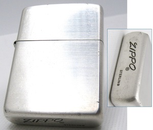 純銀 スターリングシルバー 925 zippo ジッポ イタリックボトム 