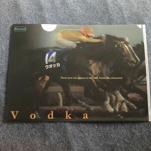 非売品 貴重 ウオッカ クリアファイル ダイワスカーレット B4サイズ 両面デザイン 競馬 JRA レア