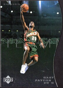 【ゲイリーペイトン】NBA97-98 UpperDeck TeamMates #T49 GaryPayton/SeattleSupersonics ダイカット