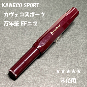 送料無料☆未使用☆KAWECO CLASSIC SPORT 万年筆 EF ボルドー/カヴェコ クラシックスポーツ スチールニブ ステーショナリー★4Pen