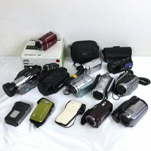 1205【1円～/ジャンク】 ビデオカメラ まとめ 13台 Canon JVC SONY Victor など