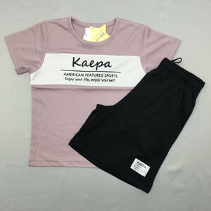 【送料無料】【新品】Kaepa ジュニアＴスーツ（吸水速乾加工）　　110　　ローズ＊ブラック★331801