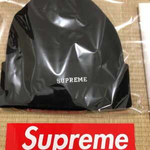 18FW week10 10/27 新品 シュプリーム チャンピオン ビーニー 黒 Supreme/Champion 3D Metallic Beanie Black