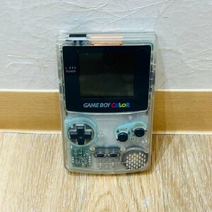 【WSB-502】 ニンテンドー NINTENDO ゲームボーイカラー 本体 GAMEBOYCOLOR CGB-001 スケルトン 任天堂 ジャンク品 ゲーム機 CGB-JPN‐1