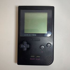 【簡単な動作確認済】 GAMEBOY ゲームボーイ 本体のみ Nintendo ブラック ゲームボーイポケット ジャンク　 任天堂　黒　